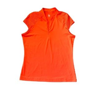 Cap-sleeve Tail Golf Shirt